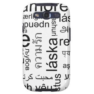 Typography Different words for Love Galaxy S3 Cases