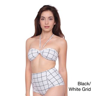 American Apparel Women's Printed Bandeau Bikini Top American Apparel Swim Separates