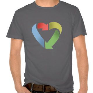 Recycle Heart  color T shirt