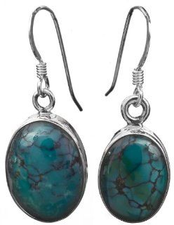 Turquoise Earrings   Sterling Silver Jewelry