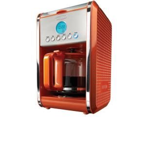 Bella Dots Programmable 12 Cup Coffee Maker in Orange BLA13845