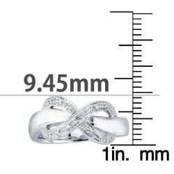 Sterling Silver Diamond Accent Infinity Design Ring Diamond Rings