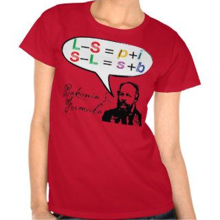 Mikhail Bakunin's Formula (Liberty−Socialism. etc) Tee Shirts