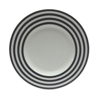 Red Vanilla Freshness Black Lines 11.25 inch Dinner Plates (set Of 6)