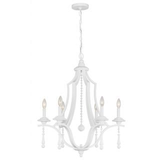 Parson Wet White 6 light Chandelier