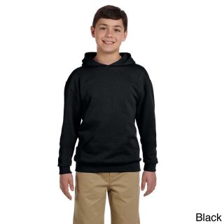 Jerzees Youth 50/50 Nublend Fleece Pullover Hoodie Black Size L (14 16)