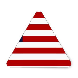 American Flag Triangle Sticker