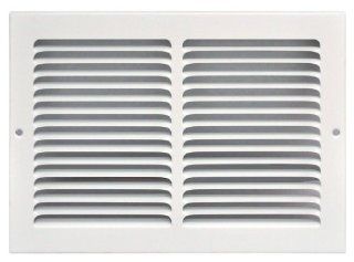 Speedi Grille SG 128 RAG 12 Inch by 8 Inch White Return Air Vent Grille with Fixed Blades   Heating Vents  