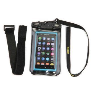 Universal 2.8''   4.3'' Mobile Phone Waterproof Bag 20m PVC IPhone 4G/4S/5 Black Color Cell Phones & Accessories