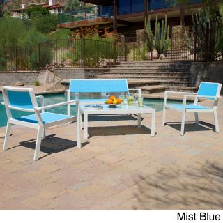 Rst Brands Rst Sol Sling 4 piece Deep seating Set Blue Size 4 Piece Sets