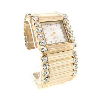 495 08 Square Cuff Gold Plated Jewelry