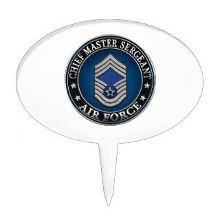 [200] Air Force Chief Master Sergeant (CMSgt) Cake Topper