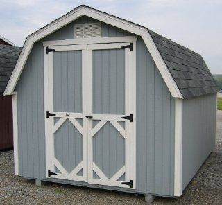 Classic Wood Gambrel Barn (8 ft. x 16 ft.)  Storage Sheds  Patio, Lawn & Garden