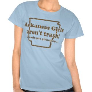 Arkansas Girls on Light Blue Babydoll Tee Shirt
