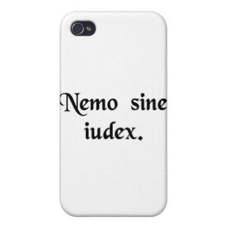 No one is a judge of himself. cases for iPhone 4