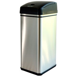 iTouchless 13 gallon Deodorizer Filtered Stainless Steel Sensor Trash Can iTouchless Trash Cans