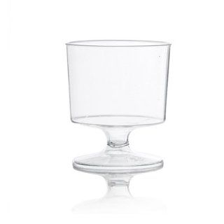 Clear 2 OZ Round Mousse Plastic Wine Glasses 480 CT