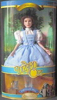 The Wizard of Oz Dorothy 12 1/2" Porcelain Doll Brass Key Keepsakes Toys & Games
