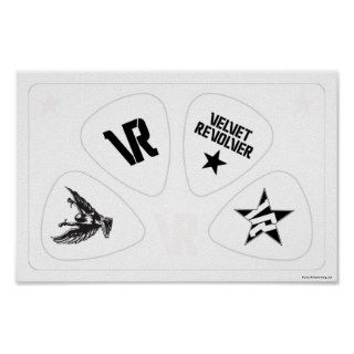Velvet Revolver Guitar Picks Poster Print