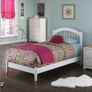 King Windsor with Open Footrail in White by Atlantic Furniture Health & Personal Care