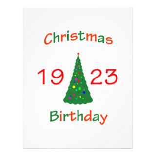 1923 Christmas Birthday Flyer Design