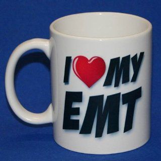 I Love My EMT Coffee Mug  I Heart My Emt  