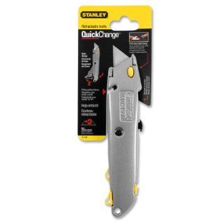 BOSTITCH 10 499 Quick Change Utility Knife with Retractable Blade and Twine Cutter, Silver
