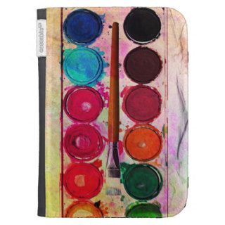 Fine Art Paint Color Box & Funny Artist Brush Cases For The Kindle