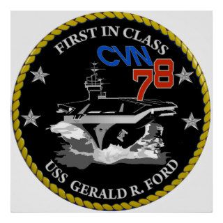 USS Gerald R. Ford CVN 78 Posters