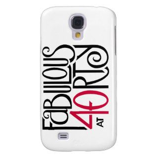 Fabulous 40 black red iPhone 3G Case Samsung Galaxy S4 Case