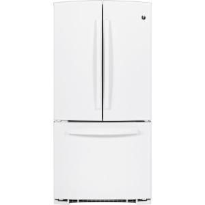 GE 22.1 cu. ft. French Door Refrigerator in White GNE22GGEWW