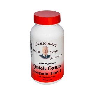 Dr. Christopher's   Quick Colon Part 1   100 Vegetarian Capsules (485 mg each) Health & Personal Care
