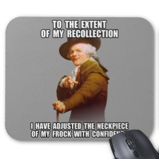 Jjoseph Ducreux Archaic Rap Poppin' Neckpiece Mouse Pads