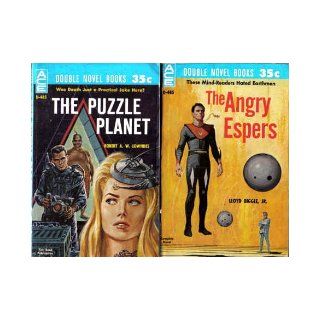 The Puzzle Planet / The Angry Espers (Ace Double D 485) Robert A. W. Lowndes, Lloyd Biggle Books