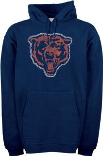 Chicago Bears  Navy  Classic Nfl Throwback Logo Hooded Sweatshirt  Athletic Sweatshirts  Sports & Outdoors