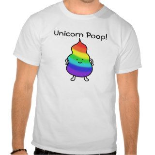 Funny T shirt Unicorn Poop Happy Rainbow Poop Joke