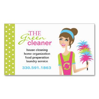 Eco Friendly Cleaning Services Business Cards