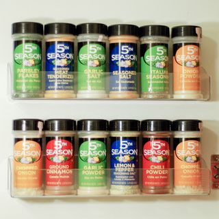 Clear Spice Caddy Display Rack/ Shelf Organizer (Set of 2) Spice Racks
