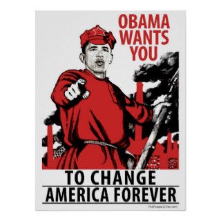 Socialism   Obama Red Army Protest Poster