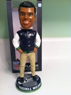2013 Seattle Seahawks Russell Wilson Varisty Bobble Head   Limited   Numbered to 504 Sports Collectibles