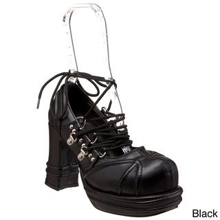 Demonia Women's 'Vampire 03' Lace up Platform Shoes Demonia Heels