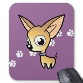 Cartoon Chihuahua (fawn) Mouse Mat