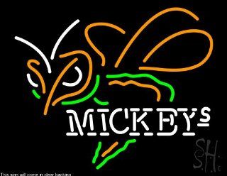 Mickeys Bumble Bee Hornet Clear Backing Neon Sign 24" Tall x 31" Wide  Business And Store Signs 