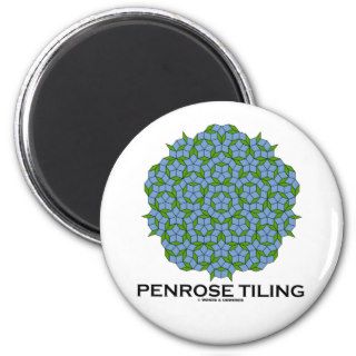 Penrose Tiling (Five Fold Symmetry) Refrigerator Magnets