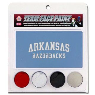Arkansas Razorbacks Face Paint with Stencils  Football Apparel  Sports & Outdoors