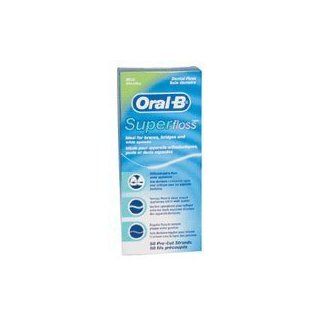 Oral B Super Floss Mint 50 Pieces Pre Cut (Pack of 6) Health & Personal Care