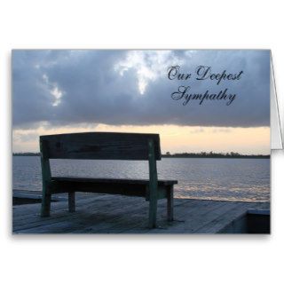 Empty Bench Sympathy Card