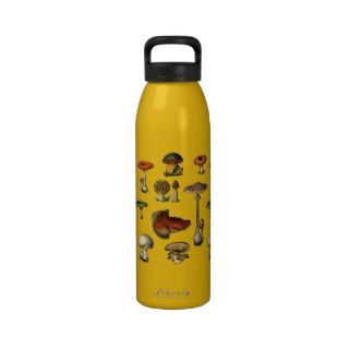 Vintage Mushroom Guide Liberty Bottle Reusable Water Bottle