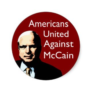 Americans United Against McCain Sticker
