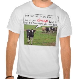 The Inquisitive Cow Tshirts
